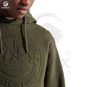 Logotipo personalizado de alta calidad de gran tamaño puff de impresión 3D en relieve crop mujeres unisex Sudadera con capucha kinted Sudadera con capucha - Product Image 6