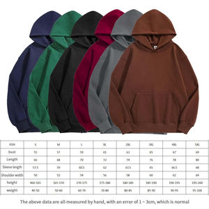 Fabricants de sweats à capuche personnalisés sweat à capuche uni 100% coton mélangé épais poids lourd 500GSM sweats à capuche surdimensionnés pour hommes - Product Image 5