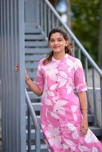 Conjunto de Kurti Pent digital con estampado de algodón étnico indio Estilo vintage Festival informal y ropa de fiesta para ocasiones especiales - Product Image 5