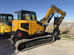 Mini-excavatrice sur chenilles SANY SY80U d'occasion de bonne qualité et à prix abordable, équipement de construction jaune - Product Image 1