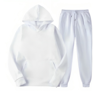 Vêtements de sport français en coton de qualité luxueuse de Noël Survêtements et entraînement personnalisé Broderie de jogging et survêtement confortable - Product Image 1