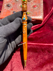 Venta al por mayor Opalite Heart Crystal Sphere Pen | Herramienta de escritura de piedras preciosas naturales hechas a mano | Regalo de curación espiritual para la meditación - Product Image 4