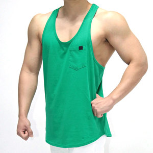 Camiseta sin mangas de poliéster para hombre, ropa de entrenamiento de secado rápido, Sexy, para la playa, servicio OEM - Product Image 1