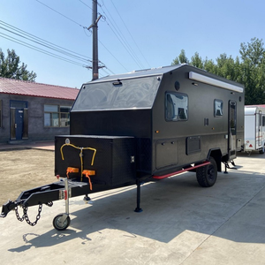 Towable 4x4 Mini Camper Trailer for 4 Person Modern <b>Camping</b> and Travel-Lightweight & Waterproof - Product Image 1
