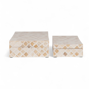 Caja de Joyería de Nácar al por Mayor OEM, Caja de Almacenamiento con Incrustaciones de Concha Hecha a Mano de Fábrica - Product Image 3