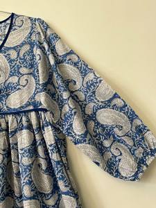 Indien Boho 100% coton imprimé fleuri décontracté vêtements pour femmes manches 3/4 vêtements de plage caftan femmes soirée porter des robes Maxi - Product Image 4