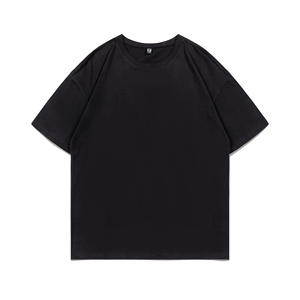 Haute qualité 200gsm coton épais logo personnalisé T-shirt à manches courtes tenue décontracté hommes et femmes T-shirt pour hommes et femmes - Product Image 3