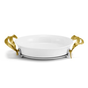 Cuenco para servir de Metal moderno artesanal, decorativo, de mesa de lujo, elegante, dorado, plateado, decoración del hogar - Product Image 1