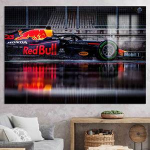 Fórmula 1 Speed: Impresión en Lienzo de Coche de Carreras, Arte de Pared en Vidrio - Product Image 1