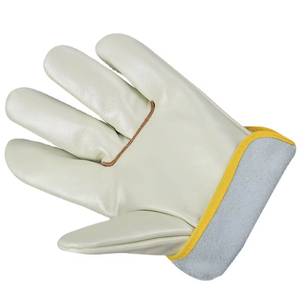 Guantes de soldadura de cuero Cowsplit para conductor de camión, guantes de trabajo térmicos de cuero de seguridad - Product Image 6