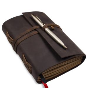 Low MOQ Handmade Full Grain Leather Vintage Journal Sketchbook Cotton Rag Paper <b>Pencil</b> Customizable Hardcover Strap Closure Gift - Product Image 4