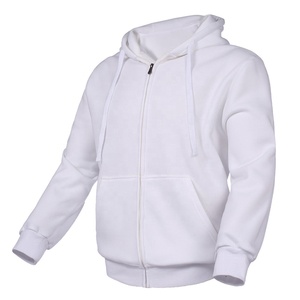 Sudadera con capucha térmica de moda de invierno para hombre 100% algodón al por mayor ropa de calle con cremallera completa transpirable básico personalizado sólido básico de invierno para hombre - Product Image 3