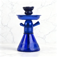 Mini chicha portable en verre avec corps coloré, petite taille, facile à transporter, idéale pour les bars, les fêtes, les cadeaux, les narguilés, les chichas
