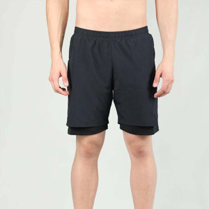 Short de gym 2 en 1 pour homme avec doublure de compression respirant et élégant, parfait pour le fitness et les activités de plein air - Product Image 1