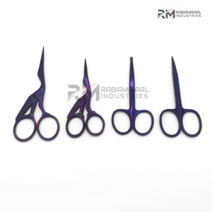 Purple Plasma Color 4 Design Ciseaux À Cuticules En Acier Inoxydable Courbé Sharp pour Sourcils/Cils/Moustache Manucure Beauté - Product Image 2