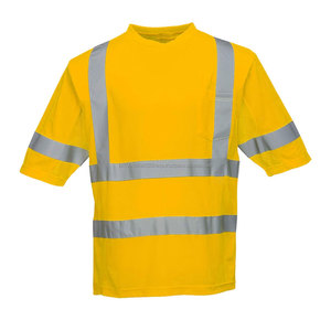 Camiseta de Trabajo de Seguridad Transpirable e Impermeable Hecha a Medida para Hombre, de Alta Visibilidad, Reflectante, de Manga Corta, Hecha en Pakistán - Product Image 4