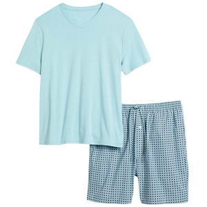 Colección de verano 2025, conjuntos de gemelos de algodón con logotipo o diseño personalizado para hombre, camiseta y pantalones cortos de 2 piezas, ropa informal de media manga para correr - Product Image 1