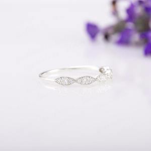 Anillo clásico, joyería para mujer, joyería de estilo bohemio de plata, Plata de Ley 925, Topacio blanco, piedras preciosas, anillo hecho a mano, regalo para esposa - Product Image 5