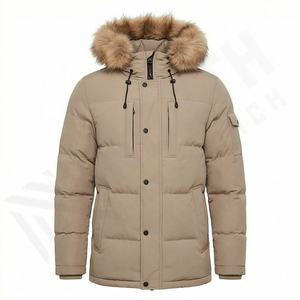 เสื้อแจ็คเก็ตฤดูหนาวสไตล์ใหม่สำหรับผู้ชาย เสื้อพาร์กาแบบเป็นทางการ ผ้าฝ้ายหนานุ่ม อุ่นสบาย มีฮู้ด บุฉนวนกันความร้อน - Product Image 1