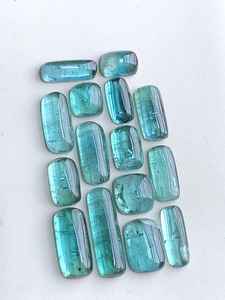 Turmalina Azul Natural Grado AA+, Cabujón Raro de Color Azul Profundo con Cambio de Color para Anillos, Colgantes, Pendientes, Pulseras, Joyería Fina - Product Image 5