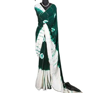 New Beautiful Viscose Chandelier Design with <b>Gota</b> Patti Lace Border Sari for Women - Product Image 2