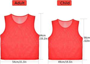 Mesh <b>Training</b> <b>Bibs</b> Printed Lightweight Breathable Waterproof Quick Dry Sports Vest for Soccer Basketball Team Practice - Product Image 4