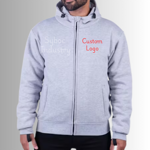 Meilleur sweat à capuche de moto avec protection 320 GSM coton polaire nouveau Biker Racing rembourré moto à capuche CE corps équipement de protection - Product Image 6