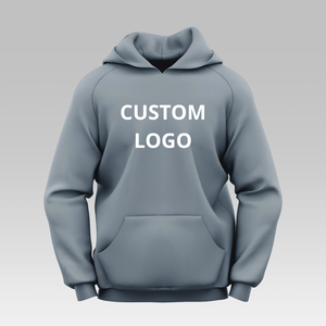 Sudaderas con capucha de peso pesado en blanco de poliéster de algodón con logotipo de impresión personalizado sudaderas con capucha y sudaderas sueltas para hombres - Product Image 2