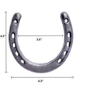 4 cái đúc sắt móng ngự<span class=keywords><strong>a</strong></span> cho tốt may mắn, bền gang vừ<span class=keywords><strong>a</strong></span> móng ngự<span class=keywords><strong>a</strong></span> 5 lỗ trên mỗi bên cho tường treo - Product Image 2