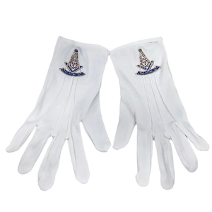 wholesale masonic <b>gloves</b> Freemason Masonic Royal and Select Mason <b>Dress</b> <b>Gloves</b> custom design masonic <b>gloves</b> - Product Image 6