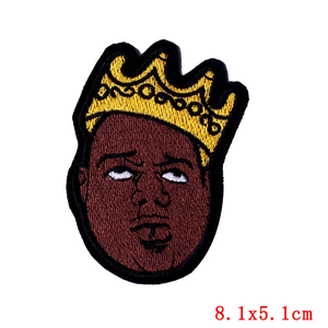 Écusson de drapeau en forme de crâne de tigre brodé de fil d'or, écologique, thermocollant, en feutre, avec boucle auto-agrippante, en PVC, type fleur - Product Image 6