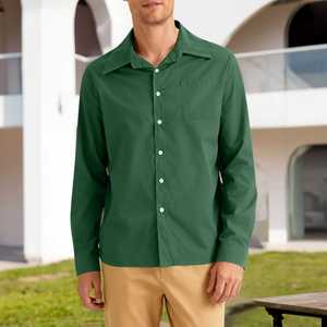 Chemises pour hommes, coupe décontractée, chemise en coton avec une sensation confortable pour un usage quotidien au bureau et un style élégant - Product Image 5