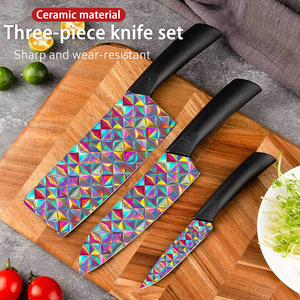 Cuchillo de Chef en Oferta, Hoja de Cerámica, Mango de Plástico, Ambidiestro, Duradero, Alta Calidad, Hecho a Mano, para Uso Doméstico, Suministro de Fábrica - Product Image 3