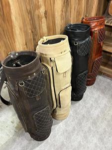 Handmade Black Brown Genuine Leather <b>Golf</b> Stand Bag Bestseller Custom Made <b>Golf</b> Gear Personalized <b>Golf</b> Bag LGB-0009 - Product Image 6