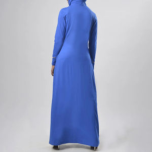 Abaya ouverte en mousseline de soie imprimée de marbre pour femmes musulmanes Taille unique Modeste et simple à motifs de papillons pour toutes les saisons Teint uni - Product Image 6