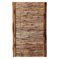 Paravent en bambou rustique traditionnel avec structure de cadre multifonctionnel pour la division des pièces