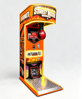 Machine de boxe d'arcade à monnayeur avec sac de frappe et 4 modes de jeu pour centre de divertissement
