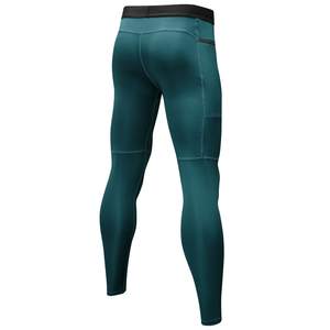 กางเกงรัดกล้ามเนื้อของผู้ชายเลกกิ้ง MMA โพลีเอสเตอร์ไร้รอยต่อป้องกันแบคทีเรียแห้งเร็วสำหรับยิมวิ่งออกกำลังกาย - Product Image 6