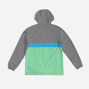 Chaqueta cortavientos impermeable para hombre al por mayor para exteriores, abrigos con capucha para hombre, chaqueta deportiva personalizada con cremallera completa para hombre - Product Image 2