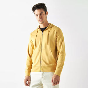 เสื้อฮู้ดมีซิปผ้าคอตตอนทรงโอเวอร์ไซส์ผ้า450GSM ออกแบบได้ตามต้องการ - Product Image 4