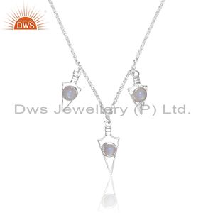 Collar con Colgante de Punta de Flecha de Última Moda, Joyería Tready, Plata de Ley 925, Proveedor de Fabricación de Joyería - Product Image 2