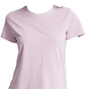 เสื้อยืดแขนสั้นผ้าฝ้าย 100% แบบเรียบ พิมพ์โลโก้ได้ตามต้องการ คอกลม เสื้อยืดผู้หญิงสำหรับฤดูร้อน - Product Image 4