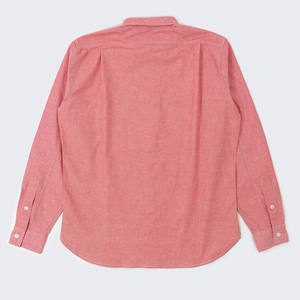 Chemise en chambray tricotée pour homme, design optimal, décontractée, en coton, manches longues, respirante, confortable, prix de gros, bouton recouvert - Product Image 6