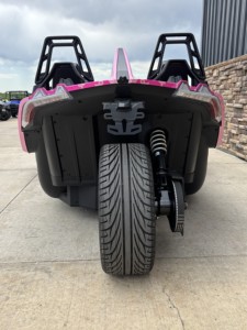 Pink 3-Seat Gasoline Off-Road Vehicle with Black <b>Wheels</b> Open Top Design <b>Plastic</b> Construction All Seasons Use - Product Image 4