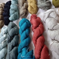 Fils de Soie de Mûrier Filés 30/2 NM Teints sur Mesure en Assortiment de Tailles Écologiques Recyclables pour Artistes Textiles Tricotage Manuel