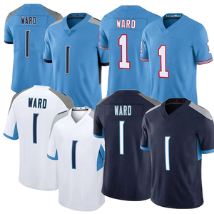 Camiseta de Fútbol Americano Cosida con el Número 1 de Cameron Ward, el 17 de Ryan Tannehill, el 8 de Will Levis y el 98 de Jeffery Simmons - Product Image 1