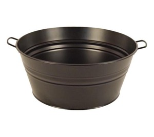 Bacs de rangement en fer galvanisé avec poignées Ensemble de 3 bacs pour l'organisation de la maison, du bureau et du jardin Rangement en métal durable - Product Image 4