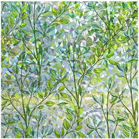 Statische Haftfolie mit Blumenmuster, dekorativer Sichtschutzaufkleber für Zuhause, Büro, Türdekoration, DIY-Design, Glasfensteraufkleber
