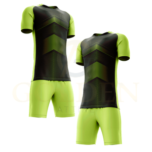 Uniforme de Fútbol de Alta Calidad 100% Poliéster con Cuello en V, Uniforme de Club de Fútbol con Cuello Polo, Personalizable al por Mayor - Product Image 4