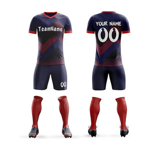Kits de camisetas de fútbol por sublimación Conjunto de uniformes de fútbol transpirables para hombre personalizados - Product Image 1